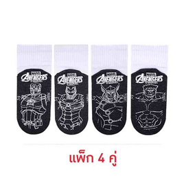 Happi by Carson ถุงเท้านักเรียน กันลื่น Avengers แพ็ค 4 - Happi by Carson, รองเท้า