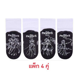 Happi by Carson ถุงเท้านักเรียนกันลื่น Frozen แพ็ค 4 - Happi by Carson, รองเท้า