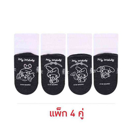 Happi by Carson ถุงเท้านักเรียน กันลื่น Melody แพ็ค 4 - Happi by Carson, รองเท้า