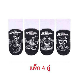 Happi by Carson ถุงเท้านักเรียนกันลื่น Spiderman แพ็ค 4 - Happi by Carson, แฟชั่น
