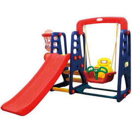 Happy Box ชิงช้าสไลด์ กระดานลื่น (JM-701) Park Set - PlaygoPlayground, เกมและของเล่นเด็ก