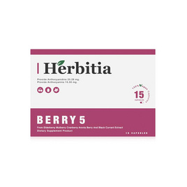 Herbitia เบอร์รี่ 5 บรรจุ 15 แคปซูล - Herbitia, Herbitia