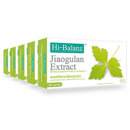 Hi-Balanz สารสกัดจากเจียวกู่หลาน บรรจุ 30 แคปซูล/กล่อง (แพ็ก 5 กล่อง) - Hi-Balanz, อาหารเสริม