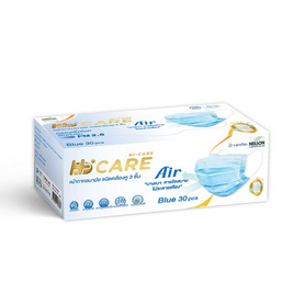 Hi-Care Air หน้ากากอนามัย (รองรับ PM2.5) แผ่นกรอง 3 ชั้น (สีฟ้า) - Hi-Care, หน้ากากอนามัย รองรับ PM 2.5