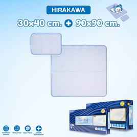 Hirakawa ชุดเซ็ต หมอนรองนอนเย็น+แผ่นรองนอนเย็น (แผ่นเล็ก) - Hirakawa, ห้องนอนและเครื่องนอน