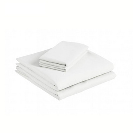 Home Best ชุดผ้าปูที่นอน ครบชุด รุ่น Monomi สีขาว - HomeBest, ชุดผ้าปูที่นอนพร้อมผ้านวม