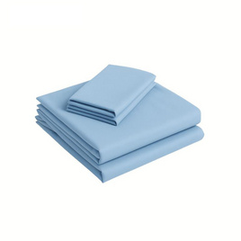 Home Best ชุดผ้าปูที่นอน ครบชุด รุ่น Monomi สีฟ้า - HomeBest, ห้องนอนและเครื่องนอน