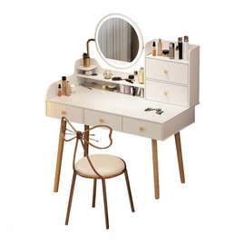Homelove โต๊ะเครื่องแป้งเกาหลี 60x40cm กระจกบานใหญ่ - Homelove, โต๊ะ