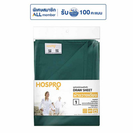 Hospro ผ้าขวางเตียง สีเขียวเข้ม - Hospro, อุปกรณ์ผู้ป่วยติดเตียง