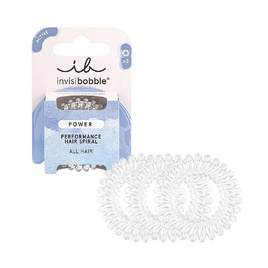 INVISIBOBBLE ยางรัดผม - Power Crystal Clear - 3 ชิ้น - INVISIBOBBLE, เครื่องประดับผม