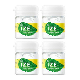 IZE JELLI BALM เจลสูดดมไอซ์ เจลลิบาล์ม 7กรัม (แพ็ก 4 กระปุก) - IZE JELLI BALM, ยาสามัญประจําบ้าน