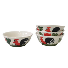 Indra ceramic ชามไก่ ขนาด 13 ซม. (แพ็ค 4ชิ้น/ชุด) - Indra ceramic, อุปกรณ์ใส่อาหาร