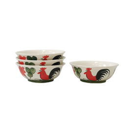 Indra ceramic ชามไก่ ขนาด 17.5 ซม. (แพ็ค 4ชิ้น/ชุด) - Indra ceramic, ห้องครัวและอุปกรณ์