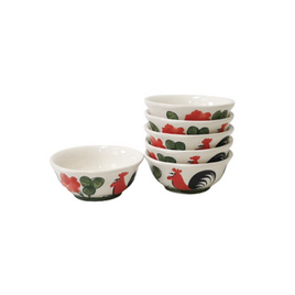 Indra ceramic ชามไก่ ขนาด 8.5 ซม. (แพ็ค 6ชิ้น/ชุด) - Indra ceramic, บ้านและสวน