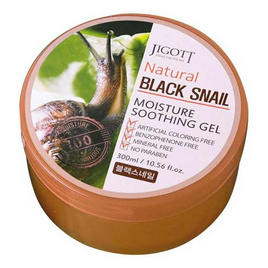 JIGOTT ซูทติ้งเจล Natural Black Snail Moisture Soothing Gel 300มล. - Jigott, เพิ่มความชุ่มชื้น