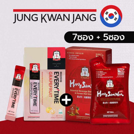 JUNG KWAN JANG เอเวรี่ไทม์ เกรฟฟรุต 7 แท่ง+ฮง ซัม วอน 5 ซอง - JUNG KWAN JANG, อาหารเสริมบำรุงสุขภาพ