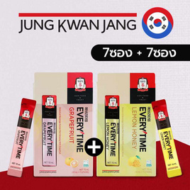 JUNG KWAN JANG เครื่องดื่มผสมโสม เอเวรี่ไทม์ เกรฟฟรุต 7 แท่ง+เลม่อน ฮันนี่ 7 แท่ง - JUNG KWAN JANG, อาหารเสริมบำรุงสุขภาพ