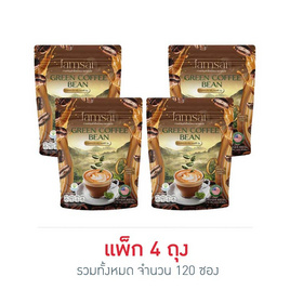 Jamsai กรีน คอฟฟี่ บีน กาแฟลำไย บรรจุ 30 ซอง/ถุง (แพ็ก 4 ถุง) - Jamsai, Beauty Supplement ผิวฉ่ำอิ่มน้ำ ท้าลมฝน