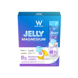 Jelly Magnesium Night Plus Wink white 1 กล่อง บรรจุ 7 ซอง - Wink White, อาหารเสริมการนอนหลับ ผ่อนคลาย