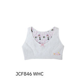 Jintana เสื้อชั้นในเด็ก Jinni บราสวมหัว รุ่น Doodle สีขาว การ์ตูนซ้ายล่าง (JCF846 WHC) - Jintana, แม่และเด็ก