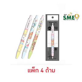 KIAN-DA ปากกาเจล แบบกด 0.5 มม.LINE FRIENDS คละลาย (แพ็ก 4 ด้าม) - KIAN-DA, ปากกา