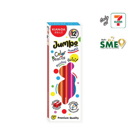 KIAN-DA สีไม้ 12 สี JUMBO - KIAN-DA, เครื่องเขียน/เครื่องใช้สำนักงาน