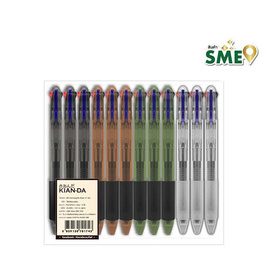 KIAN-DA ปากกาเจลลูกลื่น 3in1 0.7มม. (แพ็ก 12 ด้าม) - KIAN-DA, หนังสือ เครื่องเขียน