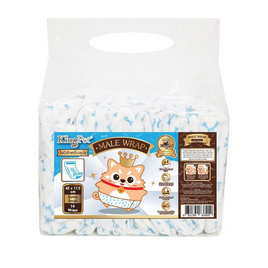 KING PET โอบิผ้าอ้อมสุนัขตัวผู้ 42 x 17.5 cm. ขนาด XS - KING PET, ผ้าอ้อม