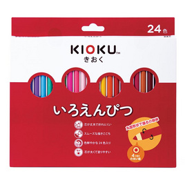 KIOKU ดินสอสีไม้ แท่งยาว 24 สี - KIOKU, 7Online
