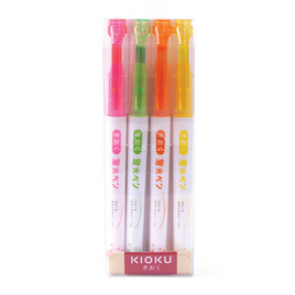 KIOKU ปากกาเน้นข้อความ Highlighter คละสี KK011 (แพ็ก 4 ด้าม) - KIOKU, 7Online