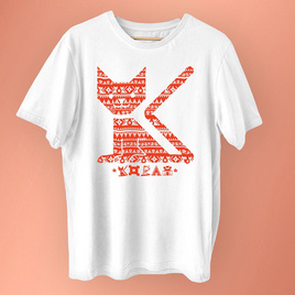 KORATCAT เสื้อยืดแมวขาวลายส้ม - KORATCAT, เสื้อและเสื้อยืด