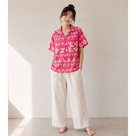 KORAT CAT เสื้อฮาวาย ผ้าไหมอิตาลี Free size - KORATCAT