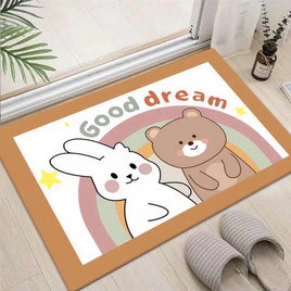 KOREA ME พรมเช็ดเท้านำเข้า กันลื่น ลายกระต่ายกับหมี Good dream - KOREA ME, 7Online