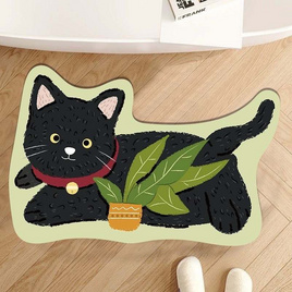 KOREA ME พรมเช็ดเท้านำเข้าลาย LEAFY CAT - KOREA ME, KOREA ME