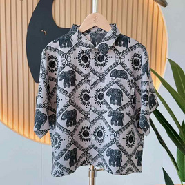 KORU เสื้อครอป ลายช้าง VIP - KORU, แฟชั่น