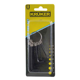 KRUKER กุญแจหกเหลี่ยม 8 ตัวชุด - KRUKER, เครื่องมือช่างและฮาร์ดแวร์