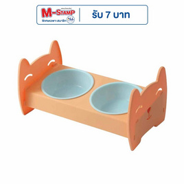 KUMA ชามคู่ขอบสูง ที่กั้นแมวน้อย - KUMA, สินค้าสัตว์เลี้ยง