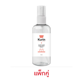 KURIN CARE แอลกอฮอล์ ซานิไทเซอร์ แฮนด์ สเปรย์ พีช บรรจุ 100 มล. แพ็กคู่ - Kurin Care, ผลิตภัณฑ์ทำความสะอาดและฆ่าเชื้อ