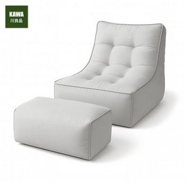 Kawa บีนแบคเม็ดโฟม พร้อมที่วางขา - Kawa, เฟอร์นิเจอร์