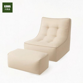 Kawa บีนแบคเม็ดโฟม พร้อมที่วางขา - Kawa, โซฟาและเก้าอี้พักผ่อน