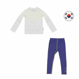 Kidsumplay ชุดว่ายน้ำกัน UV Size XS สำหรับเด็ก 1-1.5 ปี สี Ivory - Kidsumplay, แฟชั่นเด็ก