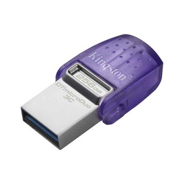 Kingston แฟลชไดร์ฟ Dual USB-A + USB-C DataTraveler microDuo 3C 256GB - Kingston, อุปกรณ์เก็บข้อมูล