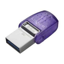 Kingston แฟลชไดร์ฟ Dual USB-A + USB-C DataTraveler microDuo 3C 64GB - Kingston, อุปกรณ์เก็บข้อมูล