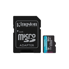 Kingston การ์ด MicroSDXC SDCG3 Canvas Go Plus 64GB - Kingston, Micro SD การ์ด