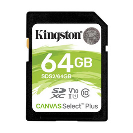 Kingston SD Card Canvas Select Plus SDS2 64 GB - Kingston, อุปกรณ์เสริมกล้องอื่นๆ