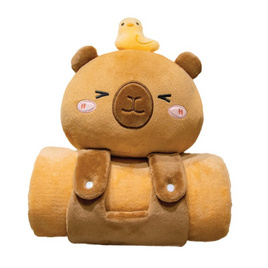 Kireo หมอนผ้าห่มคาปิบาร่า หัวDuck Model PIW-014 (Yellow) - Kireo