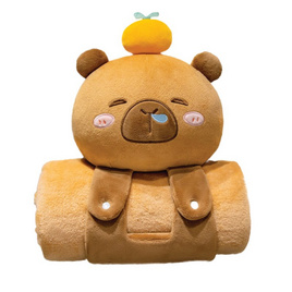 Kireo หมอนผ้าห่มคาปิบาร่า หัวOrange Model PIW-014 (Orange) - Kireo