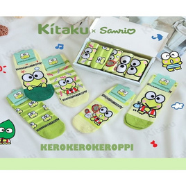 Kitaku Kerokerokeroppi ถุงเท้าข้อสั้น 1 เซต 5 คู่ Free size - Kitaku, แฟชั่น