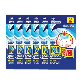 Kool Fever แผ่นเจลลดไข้สำหรับเด็ก ซอง 2 ชิ้น (1 แพ็ก 6 ซอง) - Kool Fever, อุปกรณ์เครื่องมิอแพทย์อื่นๆ