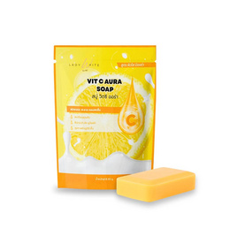 LADY WHITE by BD สบู่ล้างหน้า VIT C Aura Soap 80 กรัม - LADY WHITE by BD, ผลิตภัณฑ์ดูแลผิวหน้า